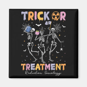 Trick Or Halloween Radiation Oncology Rad Therapy  Magnet