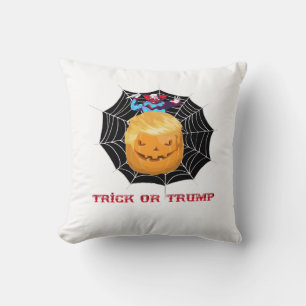 Trick Or Halloween Scary Clown Throw Pillow