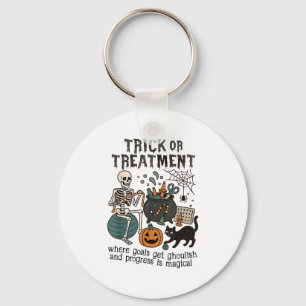 Trick Or Ot Halloween Funny Occupational Therapy  Keychain