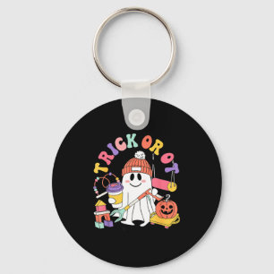 Trick Or Ot Occupational Therast Ghost Halloween W Keychain