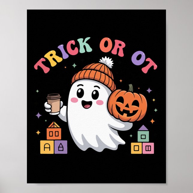 Trick Or Ot Spooky Occupational Therapy Ghost Hall Poster (Front)