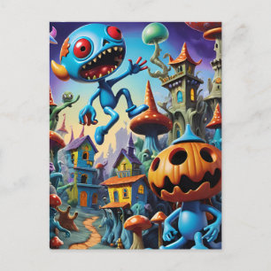Trick or Shroom - Ken Gauge Fantasy Art Postcard