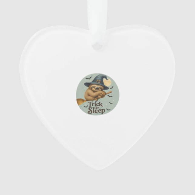 Trick or Sleep � Cute Witch Sloth Halloween Pun Ar (devant)