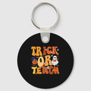 Trick Or Teach Boo Halloween Costumes Teacher Men  Keychain