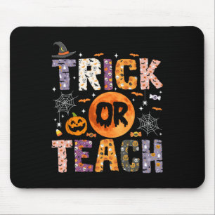 Trick Or Teach Funny Teachers Halloween Ghost Mouse Pad