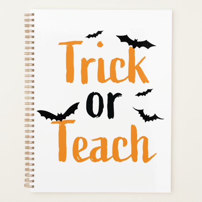 Trick or teach- Halloween design Planner (Front)