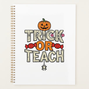 Trick Or Teach Halloween Professeur Vintage Vector
