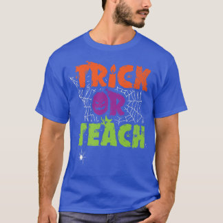 Trick Or Teach Lazy Halloween Costume Funny Teache T-Shirt