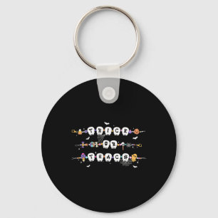 Trick Or Teach Spooky Teacher Happy Halloween Brac Keychain