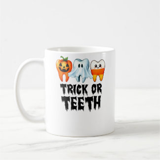 Trick Or Teeth Halloween Dental Dentist Costume Coffee Mug