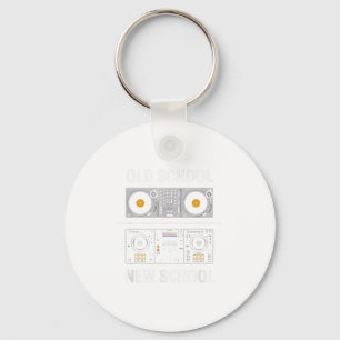 Trick Or Three Cute Ghost Groovy 3rd Birthday Girl Keychain