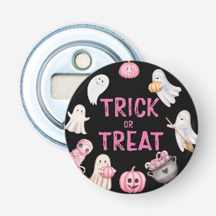 Trick Or Three Halloween Ghost Birthday Party Bottle Opener