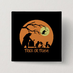 Trick Or Trash 2 Inch Square Button