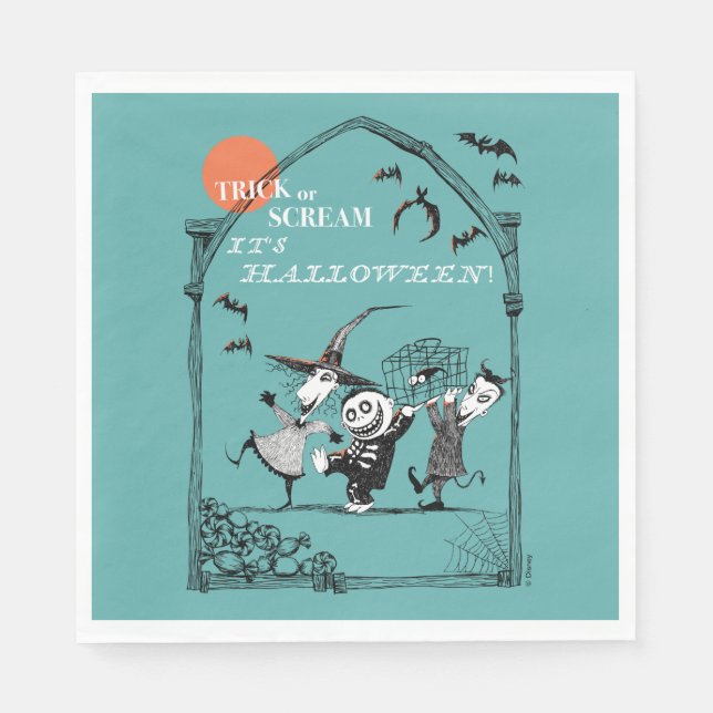 Trick or Treak Oogie's Boys Napkin (Front)