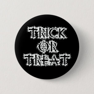 Trick or Treat 2 Inch Round Button