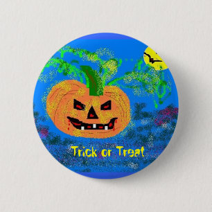 Trick or Treat 2 Inch Round Button