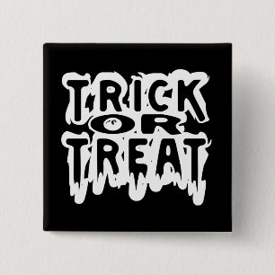 Trick or Treat 2 Inch Square Button