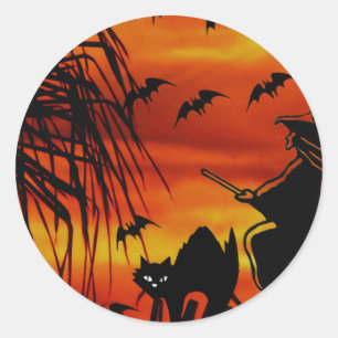 Trick or Treat #4_ Classic Round Sticker