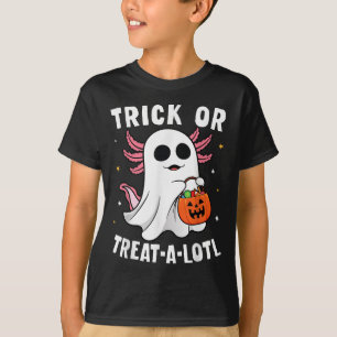 Trick Or Treat A Lotl Axolotl Halloween Costume To T-Shirt