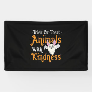 Trick Or Treat Animals With Kindness Banner