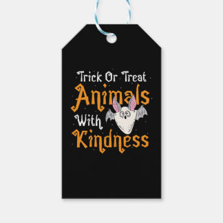 Trick Or Treat Animals With Kindness - Halloween Gift Tags