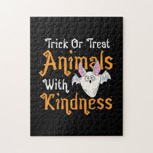 Trick Or Treat Animals With Kindness Jigsaw Puzzle