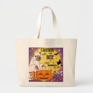 Trick-or-Treat Bag - "Caution: May bite if candy i
