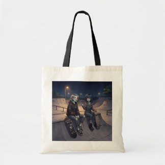 Trick or treat bag Frankenstein skaters