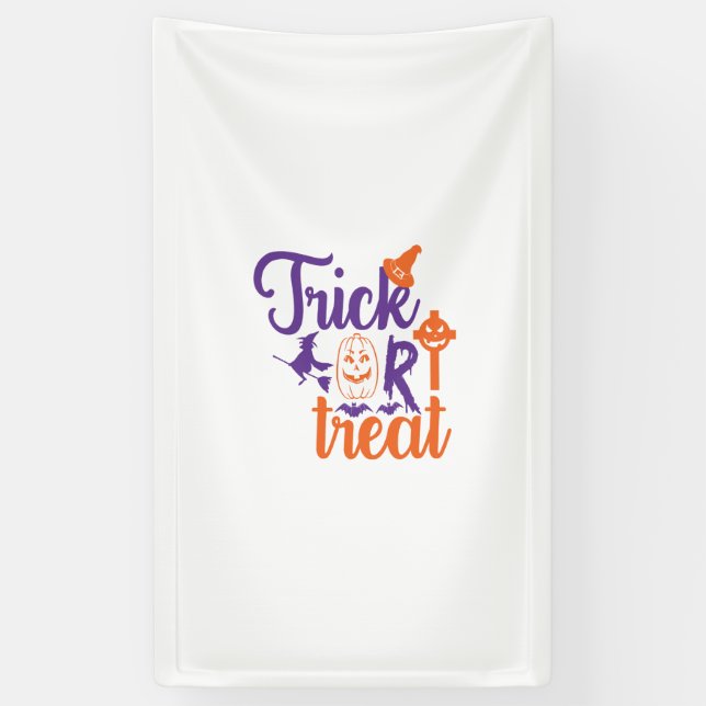 trick or treat banner (Vertical)