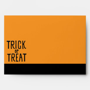 Trick or Treat black Card Envelope