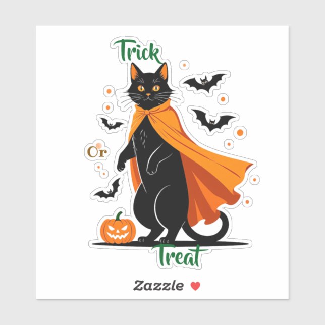 Trick or Treat Black Cat  (Sheet)