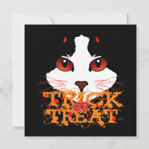 Trick or Treat Black Cat Card