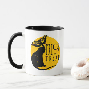 Trick or Treat Black Cat Halloween Mug