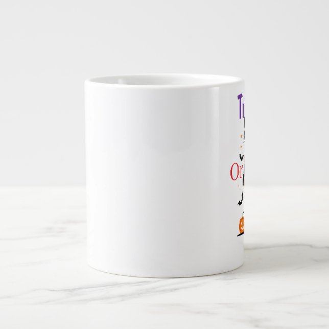 Trick or Treat Black Cat Specialty Mug (Front)