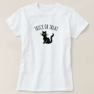 Trick or Treat Black Cat T-Shirt