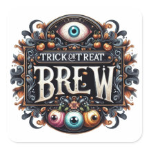 Trick or Treat Brew Sticker