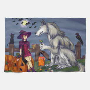 Trick or Treat Buddies Kitchen Towel