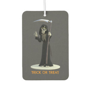 Trick or Treat. Cartoon Grim Reaper Air Freshener