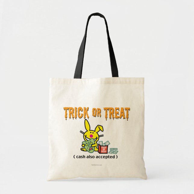 Trick or Treat (cash also accepted) Tote Bag (Front)