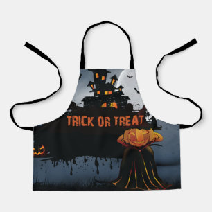 Trick or treat castle   apron