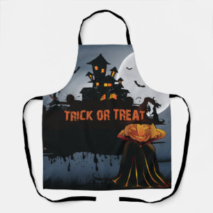 Trick or treat castle apron