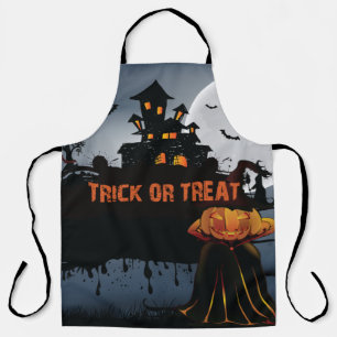 Trick or treat castle apron