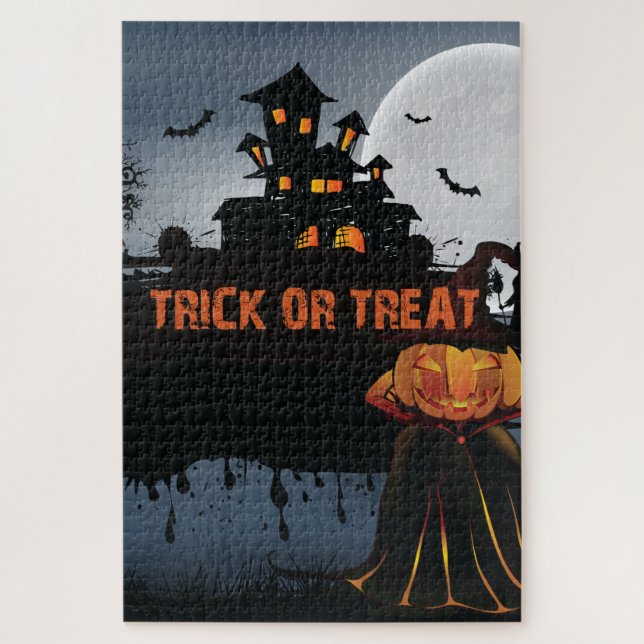 Trick or treat castle  jigsaw puzzle (Vertical)