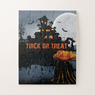 Trick or treat castle jigsaw puzzle
