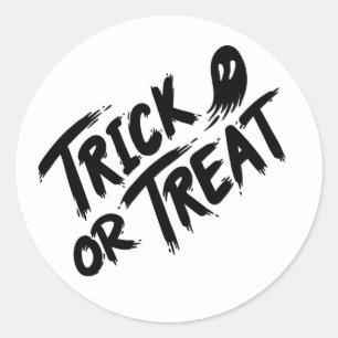 Trick or Treat Classic Round Sticker