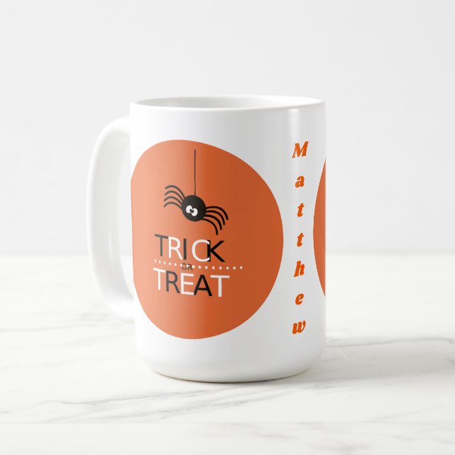 Trick or Treat Coffee Mug (Front Left)