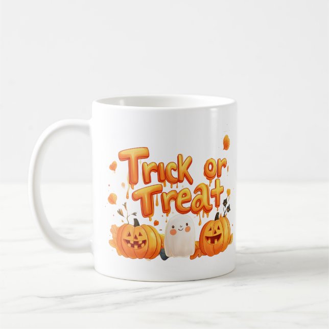Trick or treat coffee mug (Left)