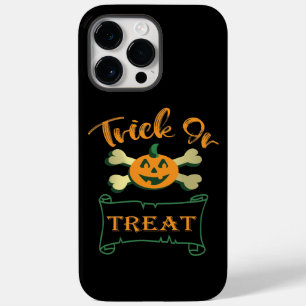 Trick or treat crossbones Halloween pumpkin  Case-Mate iPhone 14 Pro Max Case