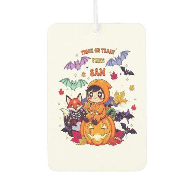 Trick or Treat Cute Halloween Air Freshener (Front)