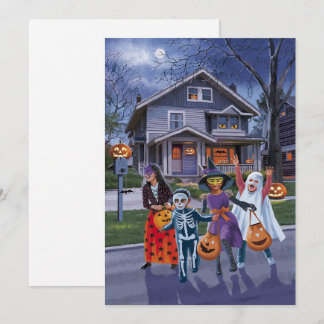 Trick or Treat Cute Halloween  Save The Date